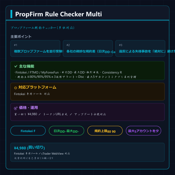 PropFirm Rule Checker Multi